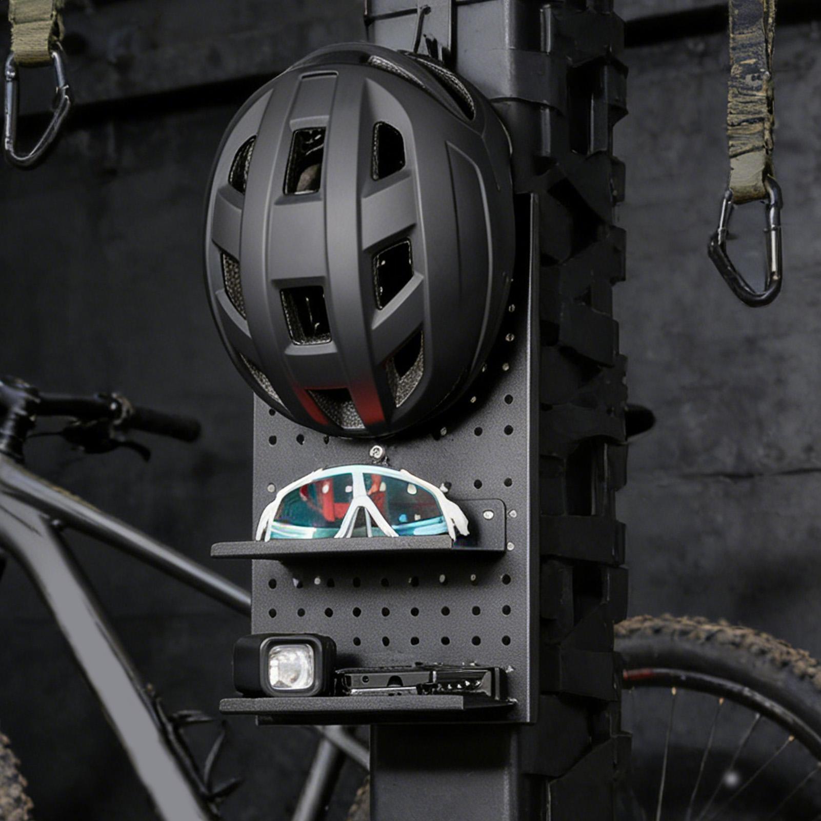 Motorcycle Gear Garage Storage - Peg Board Display Stand Bike Gear
