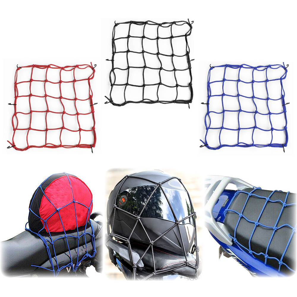 Motorcycle Gear Wall Mount - 6 Hooks Luggage Net Protective Gears