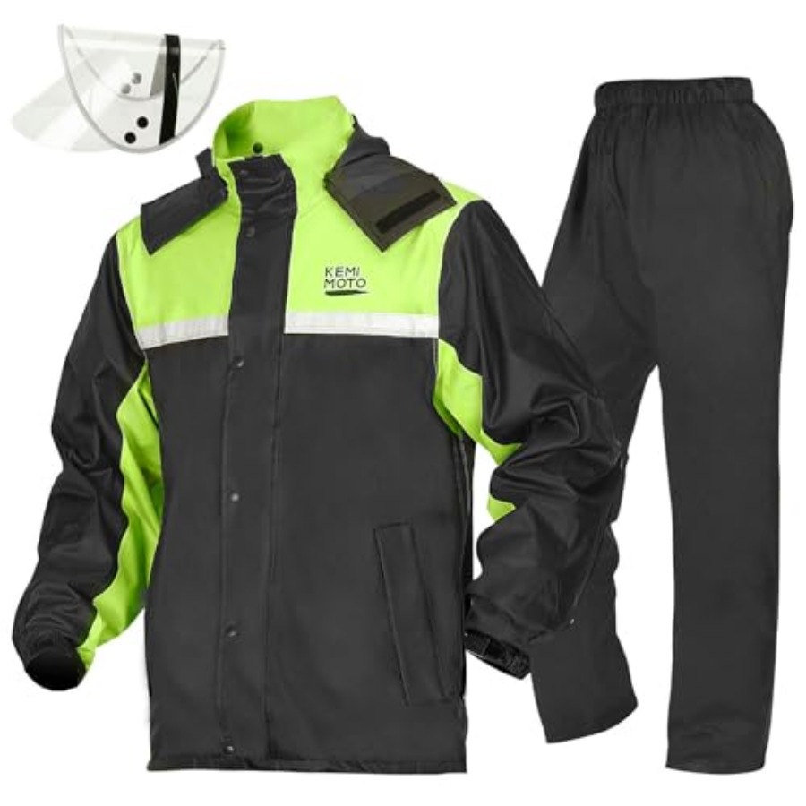 Motorcycle Gear Mens - Rain Suit for Men, Motorcycle Rain