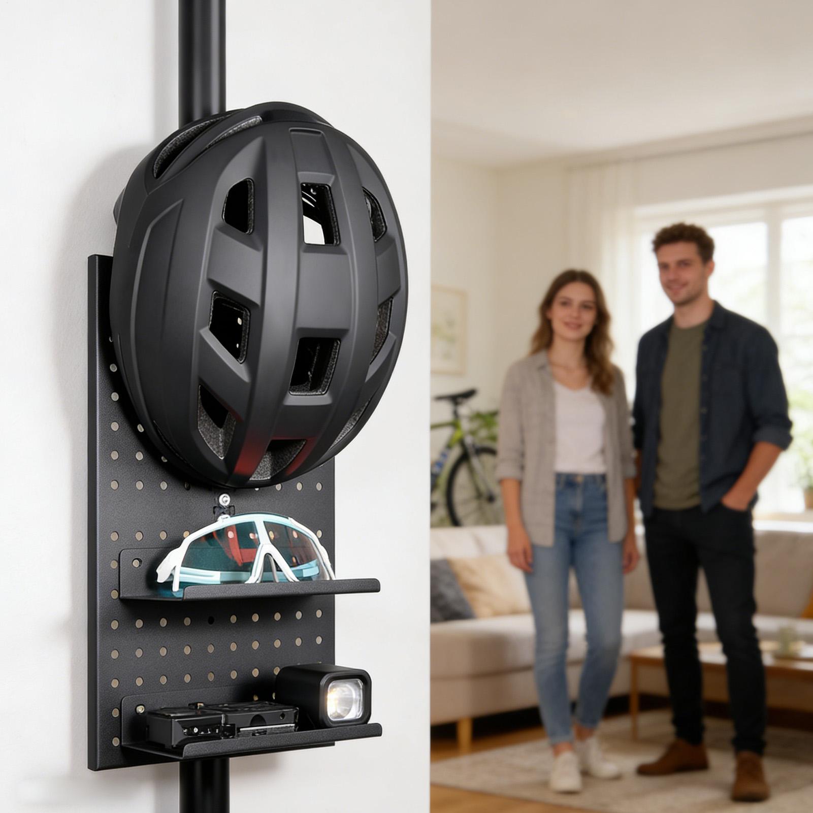 Motorcycle Gear Garage Storage - Pegboard Display Stand Bike Gear Tool