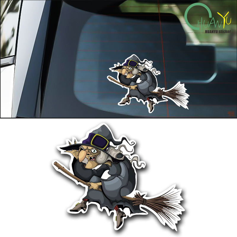 Motorcycle Gear Outlet - Old Witch Riding on A Broom