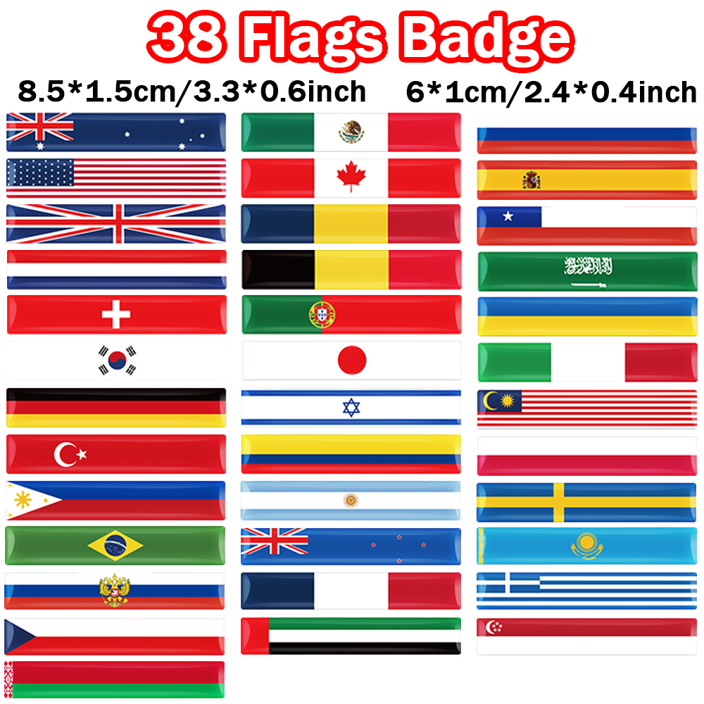 4pcs 3D Epoxy Flag Badge Auto  - Motorcycle Gear Outlet 评论和价格
