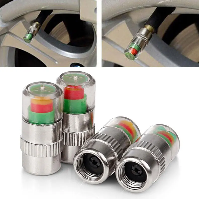4pcs Car Tire Pressure Monitor - Tyre Pressure Gauge 评论和价格