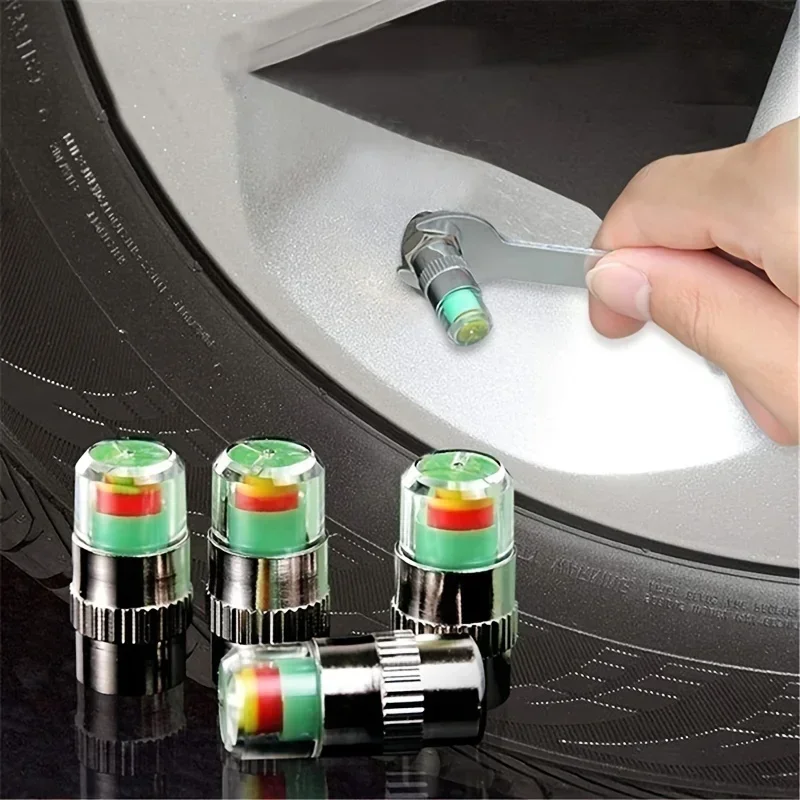 4pcs Car Tire Pressure Monitor - Tyre Pressure Gauge 评论和价格