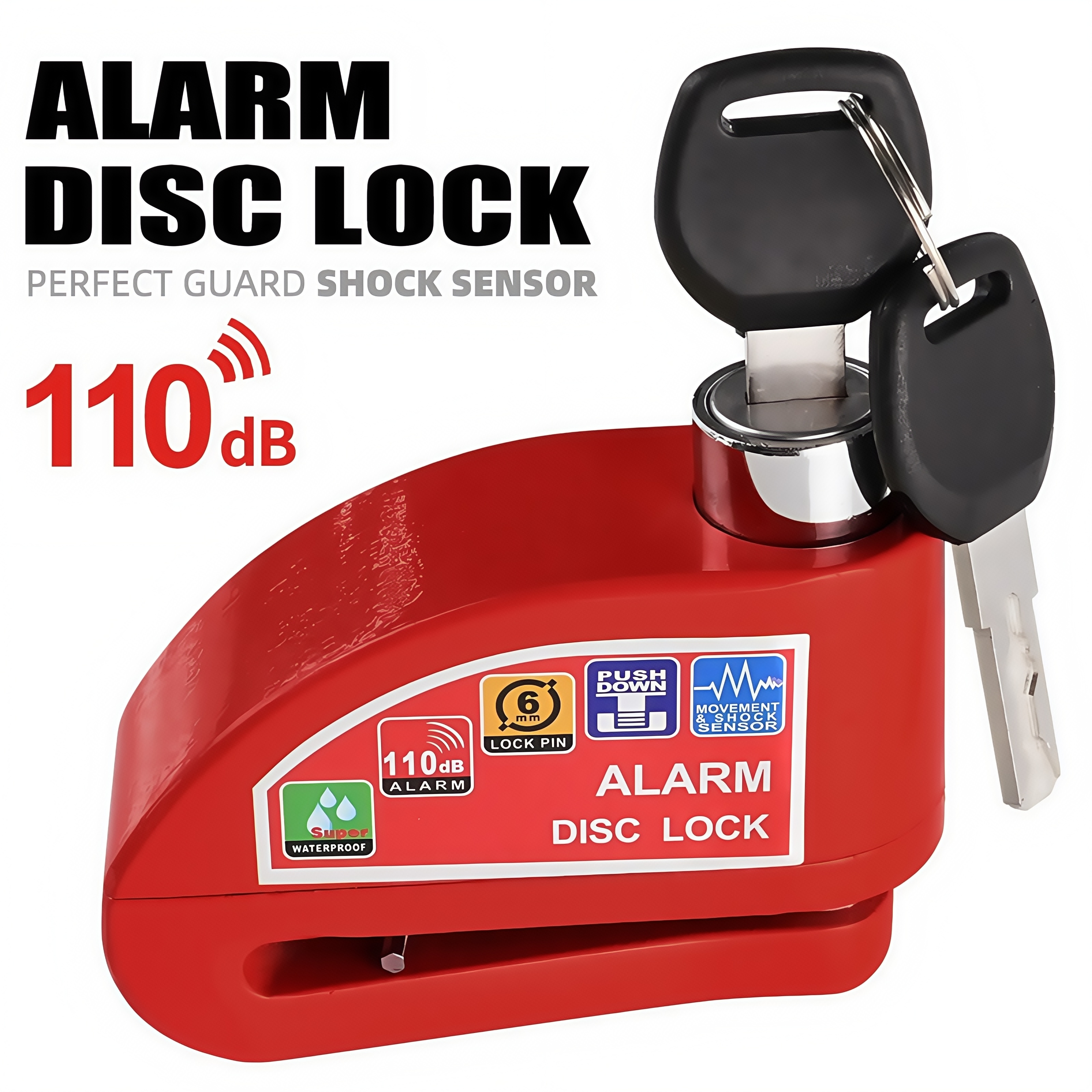 Waterproof Disc Brake Alarm Lo - Disc Lock Brake 评论和价格