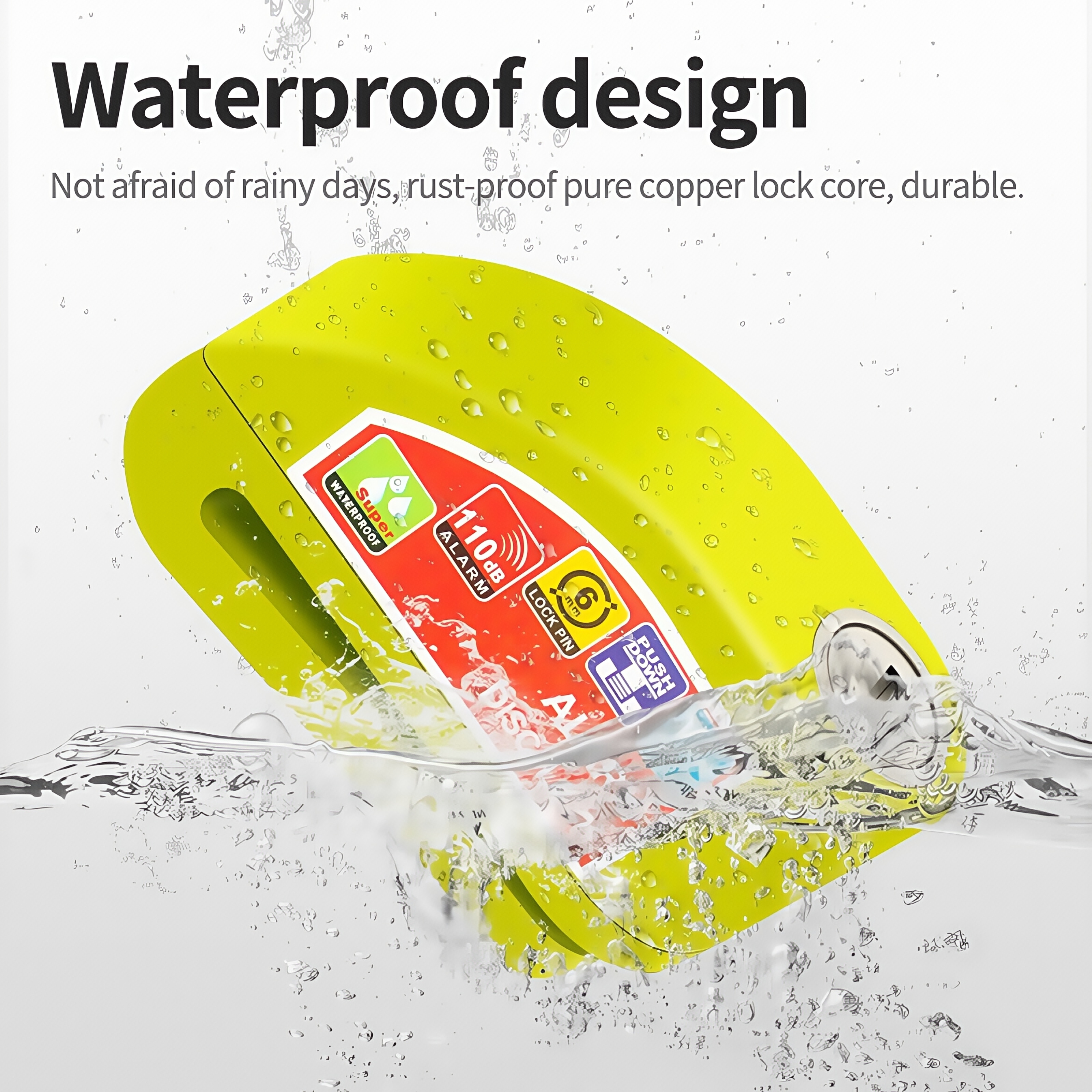 Waterproof Disc Brake Alarm Lo - Disc Lock Brake 评论和价格