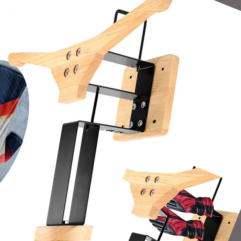 Wood Motorcycle Helmet Holder  - Motorcycle Gear Wall Mount 评论和价格