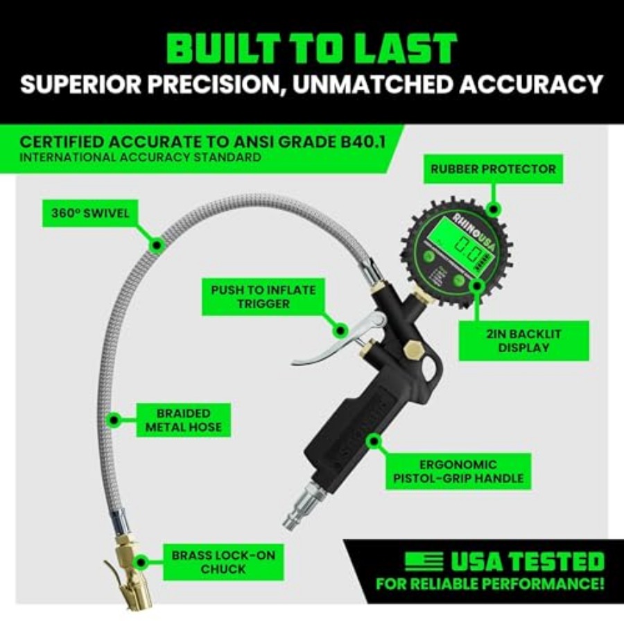Digital Tire Pressure Gauge wi - Tyre Pressure Gauge 评论和价格