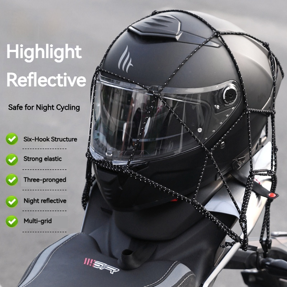 6 Hooks Luggage Net Protective - Motorcycle Gear Wall Mount 评论和价格
