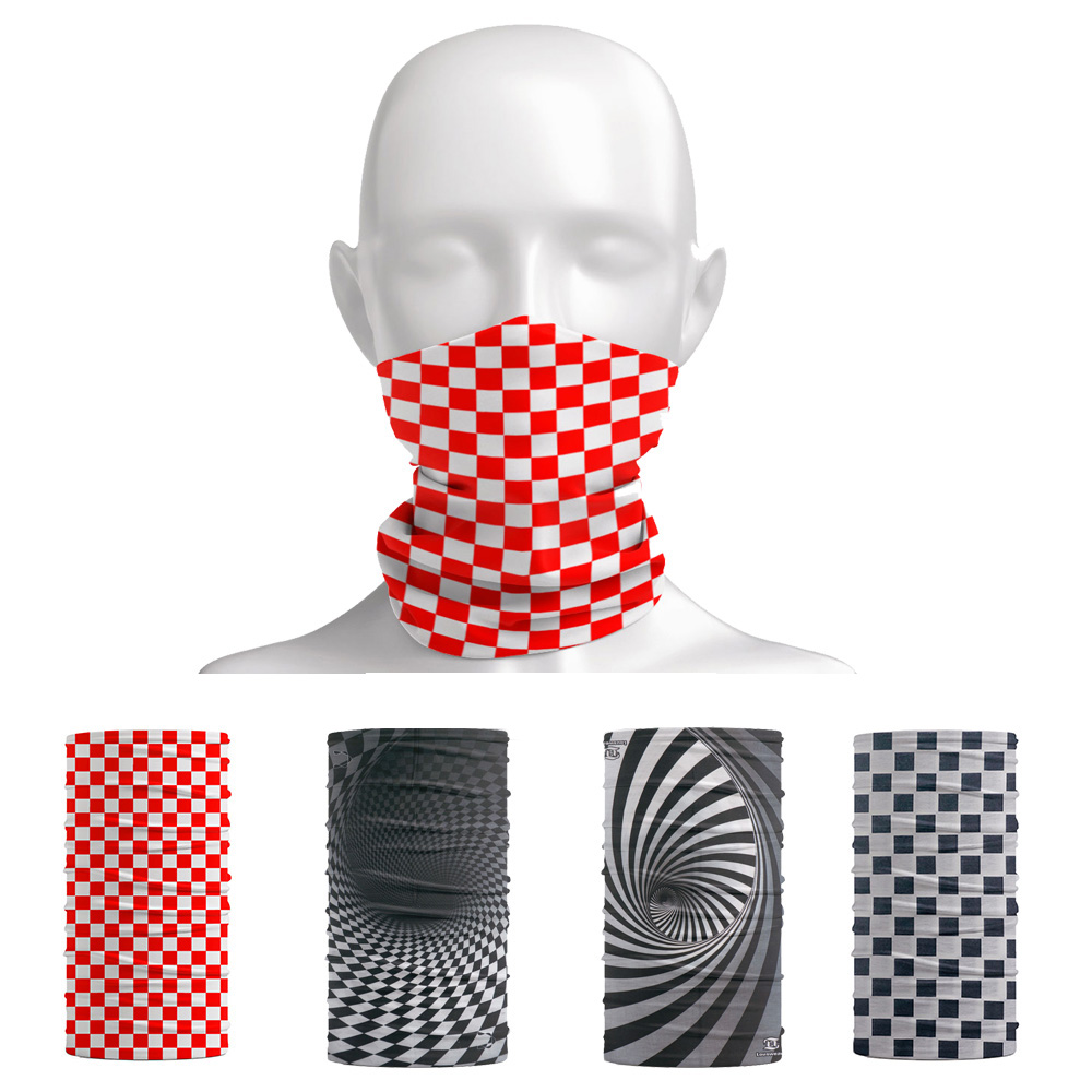 Plaid Pattern Headband Outdoor - Motorcycle Gear Mens 评论和价格