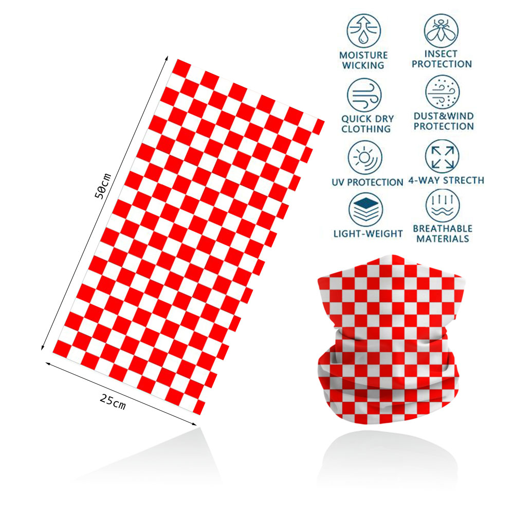 Plaid Pattern Headband Outdoor - Motorcycle Gear Mens 评论和价格