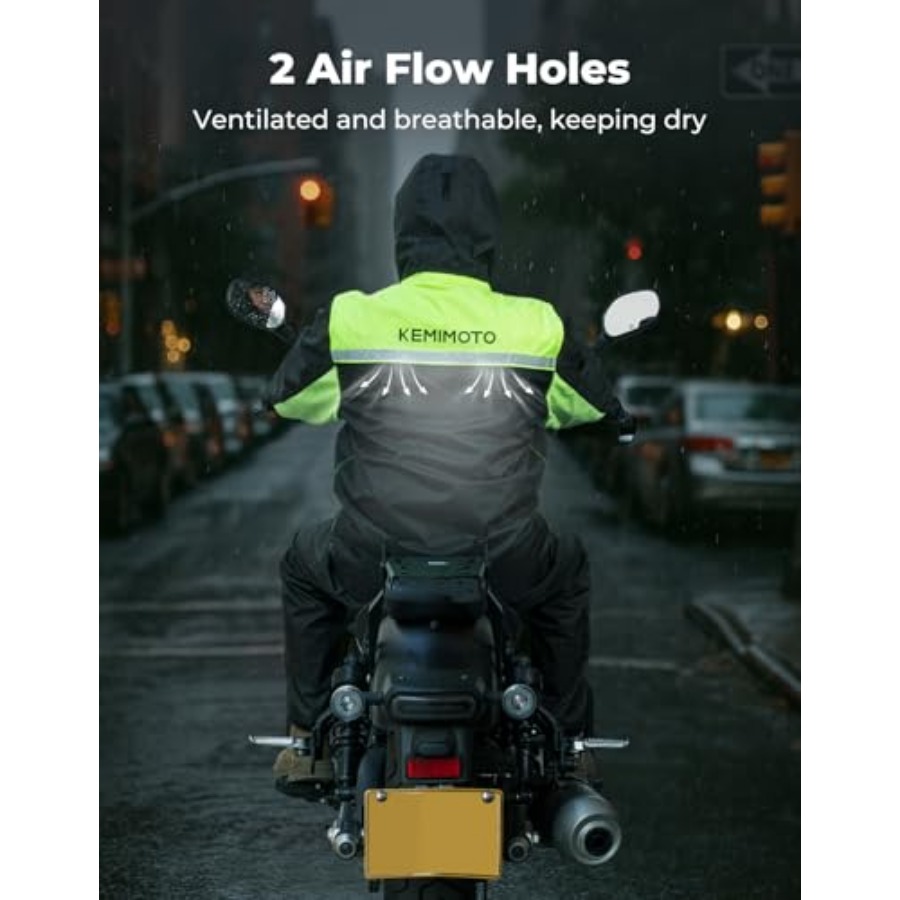 Rain Suit for Men, Motorcycle  - Motorcycle Gear Mens 评论和价格