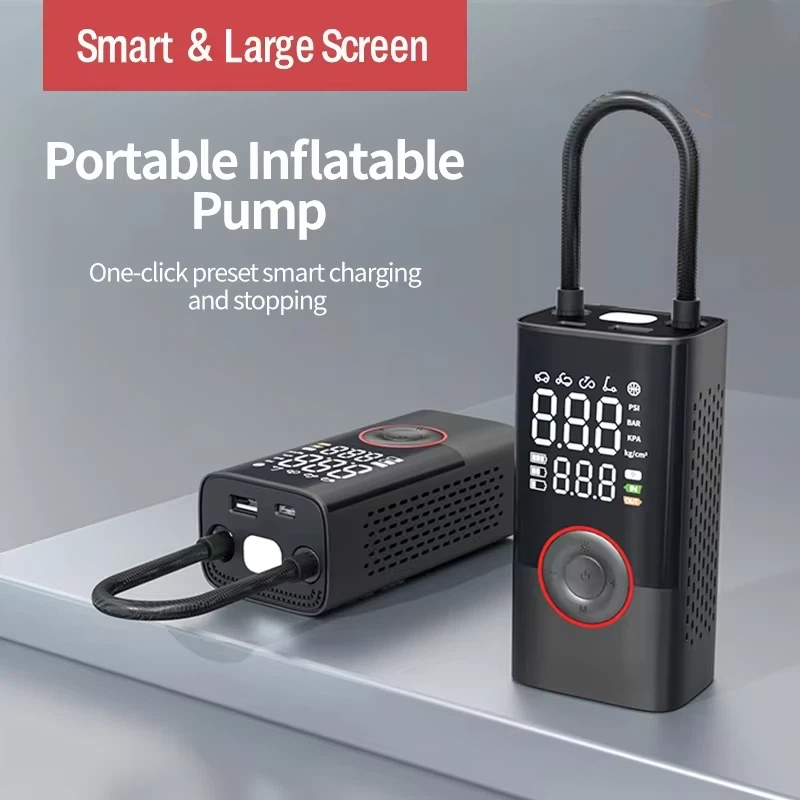 Rechargeable Air Pump Tire Inf - Tyre Pressure Gauge 评论和价格