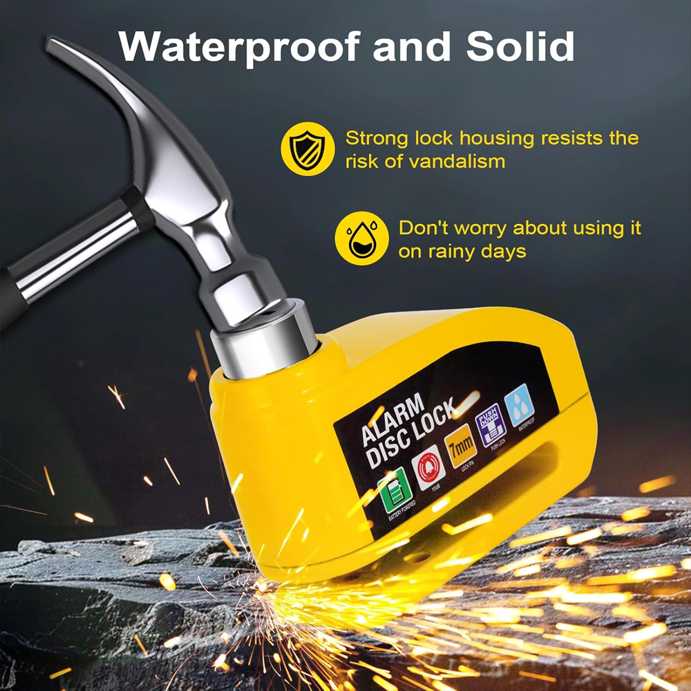 Motorcycle Bicycle Alarm Lock  - Disc Lock Brake 评论和价格