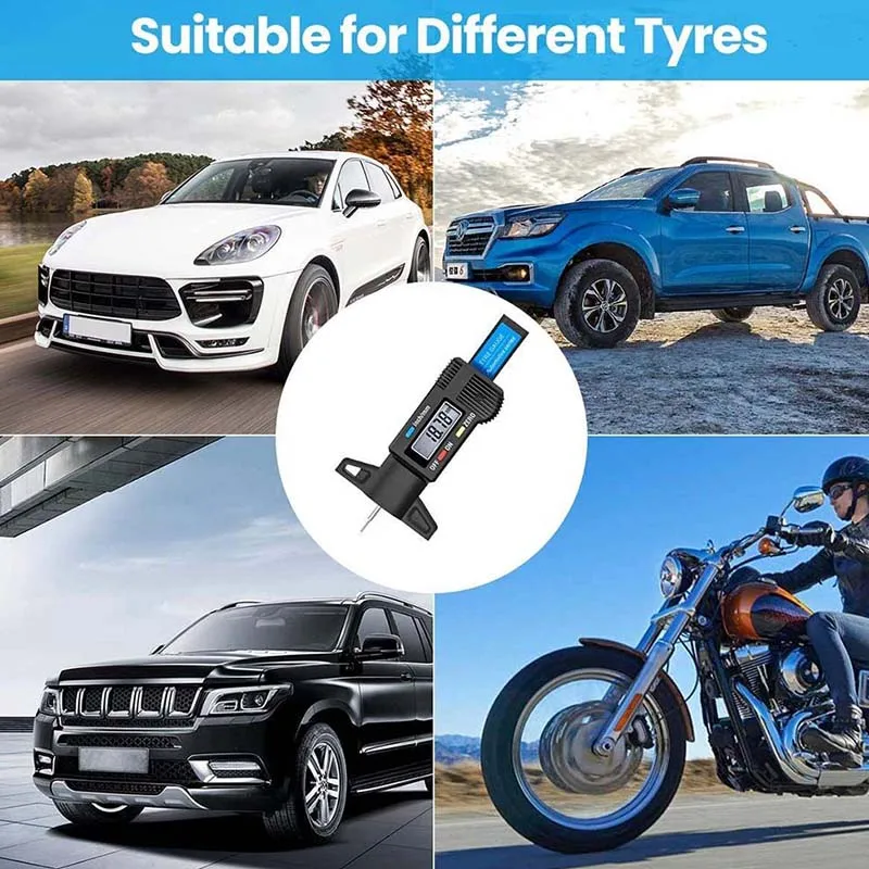 Digital Motorcycle Car Tire Ty - Tyre Pressure Gauge 评论和价格