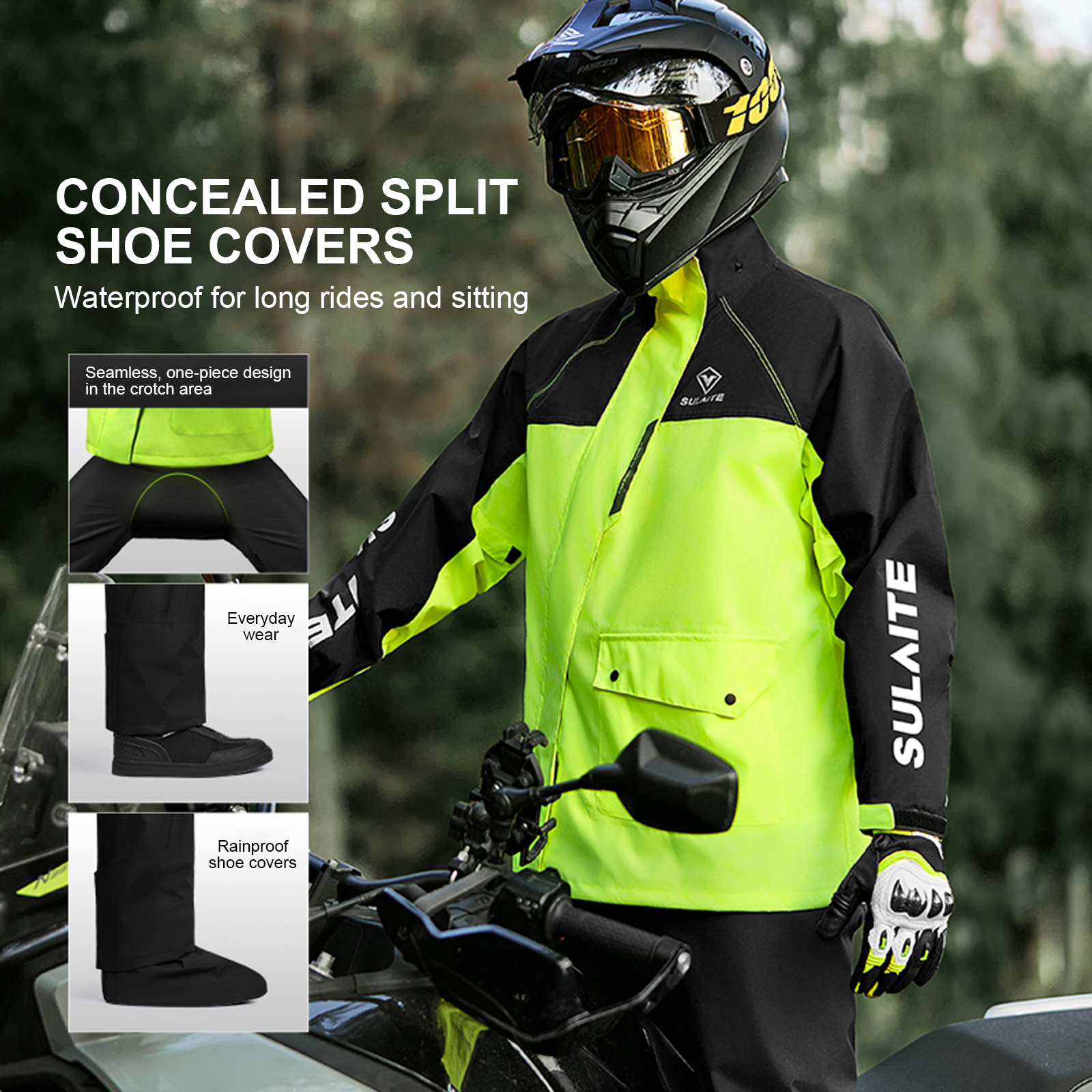 Motorcycle Rain Suit for Men & - Motorcycle Gear Mens 评论和价格