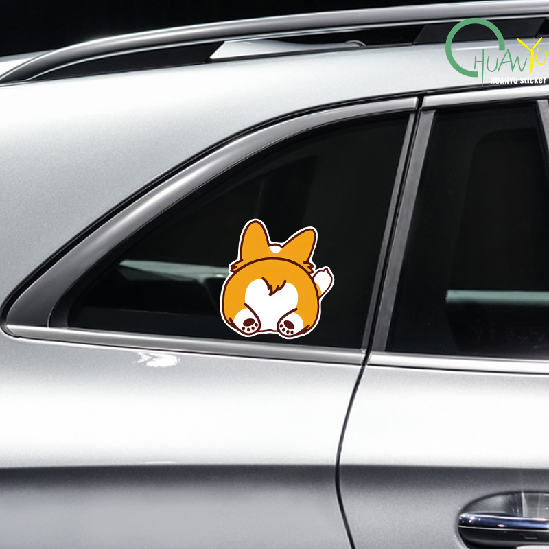 Car Cartoon Car Sticker Corgi  - Motorcycle Gear Outlet 评论和价格