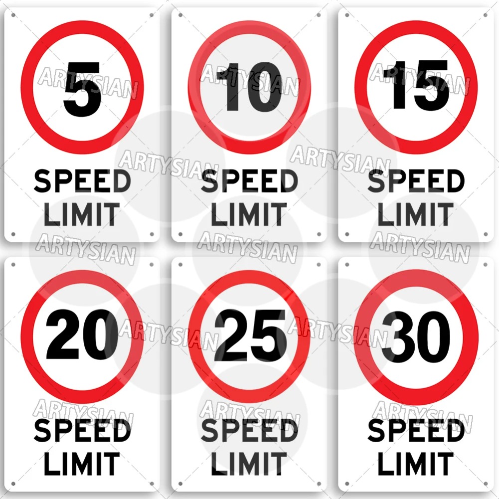 Speed Limit Metal Sign Traffic - Motorcycle Gear Near Me 评论和价格