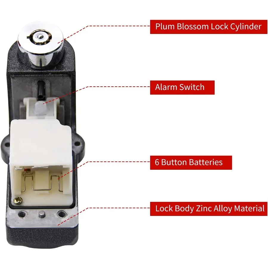 Alarm Disc Lock Set 2pcs Brake - Disc Lock Brake 评论和价格