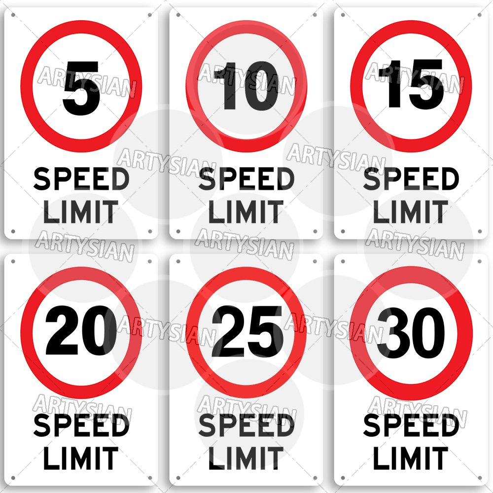 Speed Limit Metal Sign Traffic - Motorcycle Gear Near Me 评论和价格