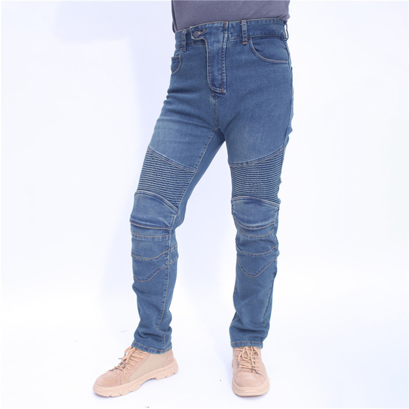 Men Jeans Embroidery Motorcycl - Motorcycle Gear Testing 评论和价格