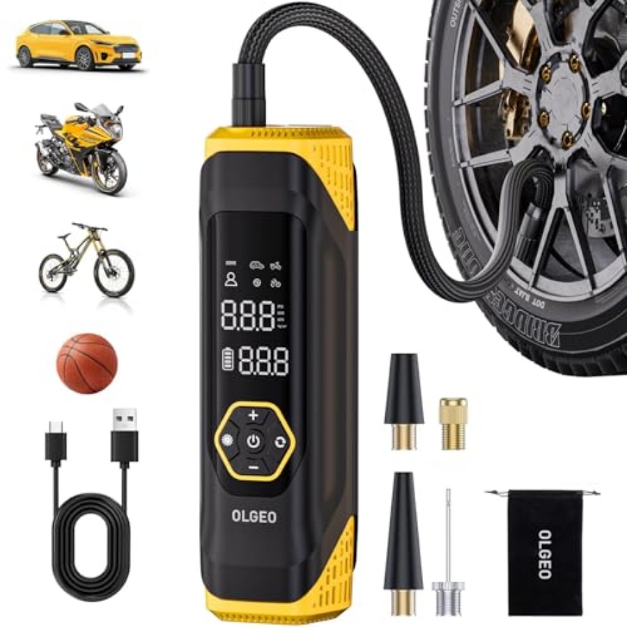 Tire Inflator Portable Air Com - Tyre Pressure Gauge 评论和价格
